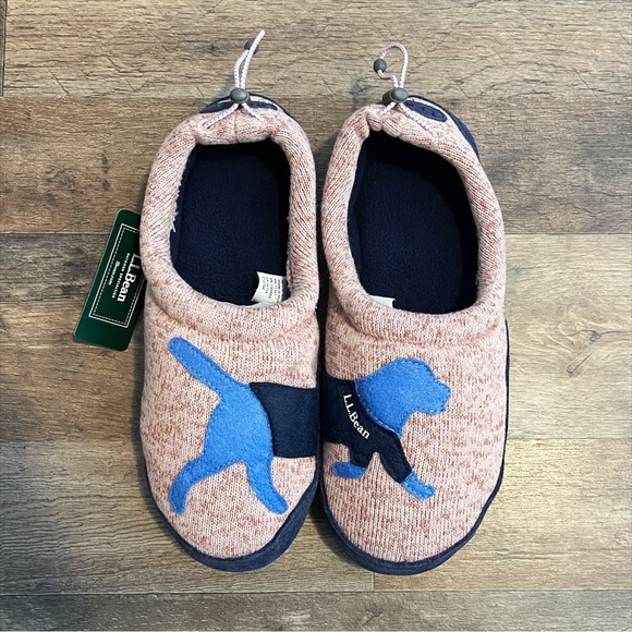 L.L. Bean | Sweater Fleece Motif Slipper Blush Sweater Dog - Picture 2 of 10